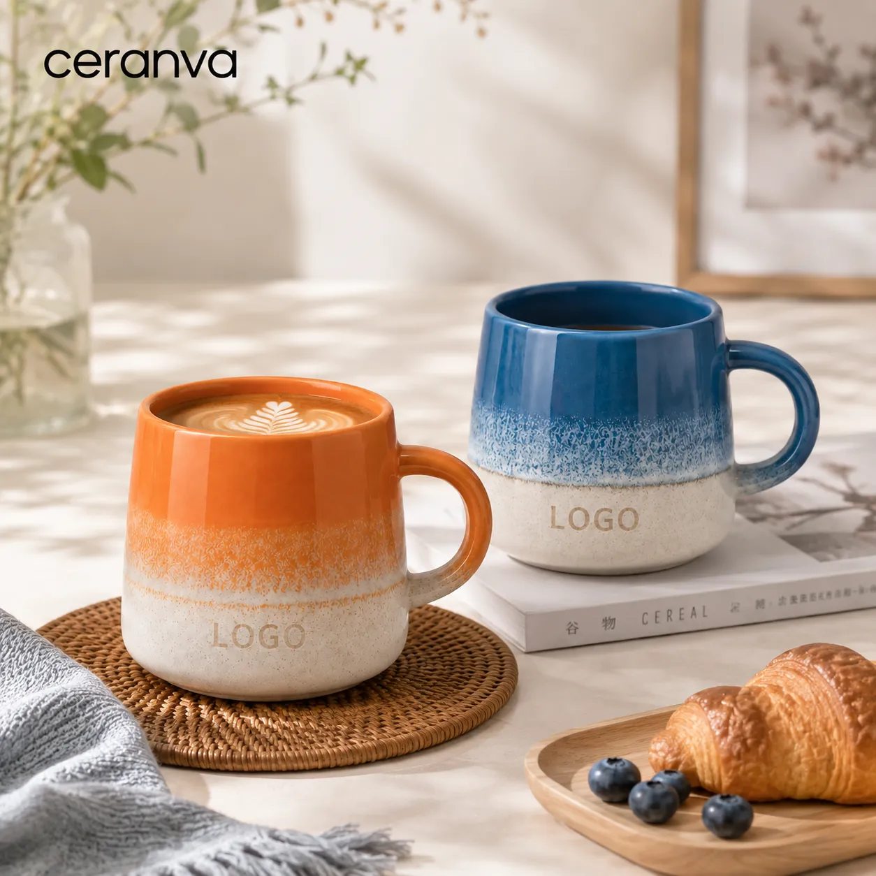 Sip in Style: Artisanal Gradient Ceramic Mugs